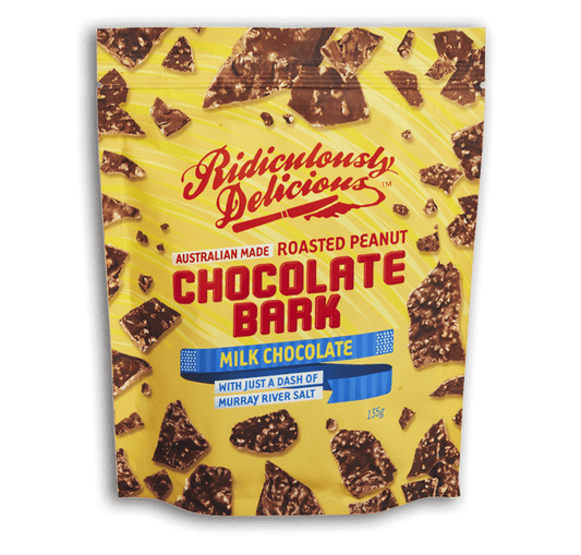 Ridiculously Delicious Milk Choc Salted Peanut Bark 135g