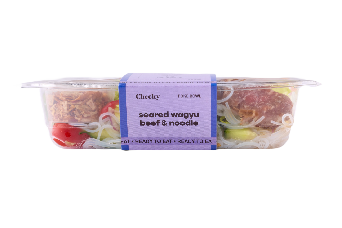 Cheeky Poke Seared Wagyu Beef & Noodle Poke Bowl 350g