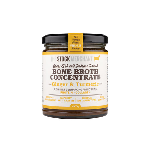 The Stock Merchant Bone Broth Ginger & Turmeric 275g