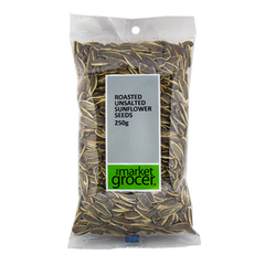The Market Grocer Roasted Unsalted Sunflower Seeds 250g