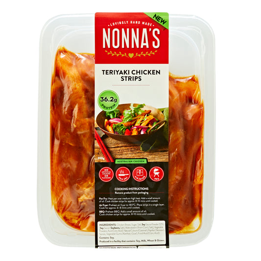 Nonna's Teriyaki Chicken Strips 350g
