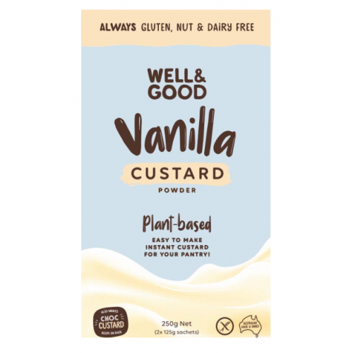 Well and Good Vanilla Custard Powder 250g Harris Farm Markets