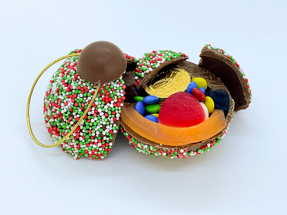Coco Chocolate Bauble Milk Smash with Lollies 50g