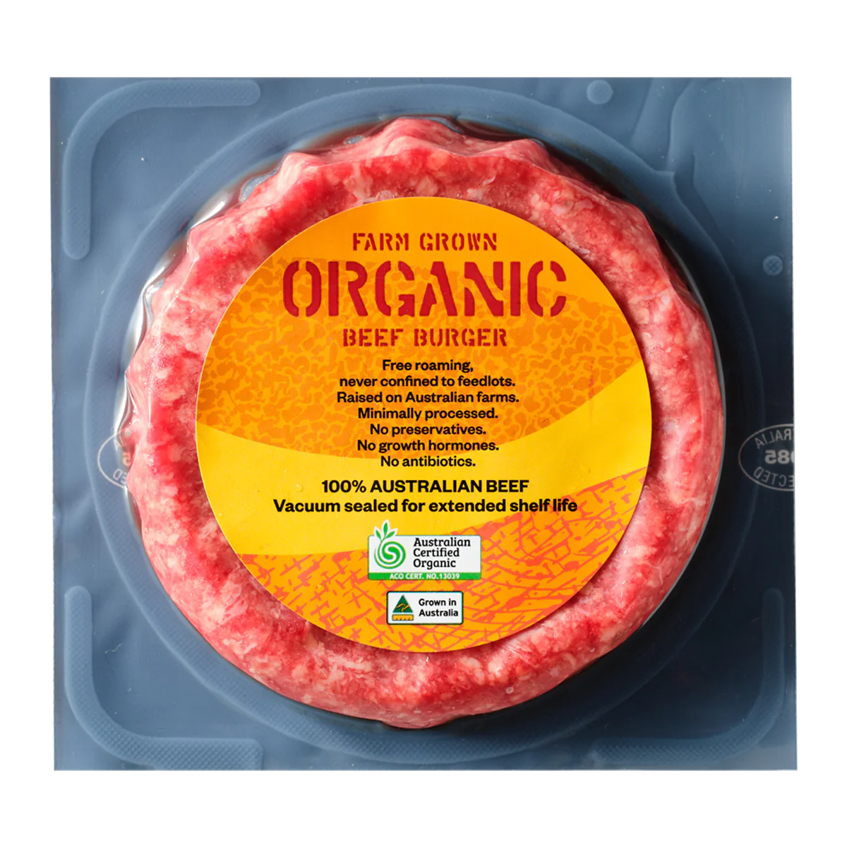 Farm Grown Organic Beef Burger 140g