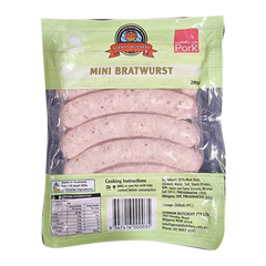 German Butchery Mini German Bratwurst x10 280g