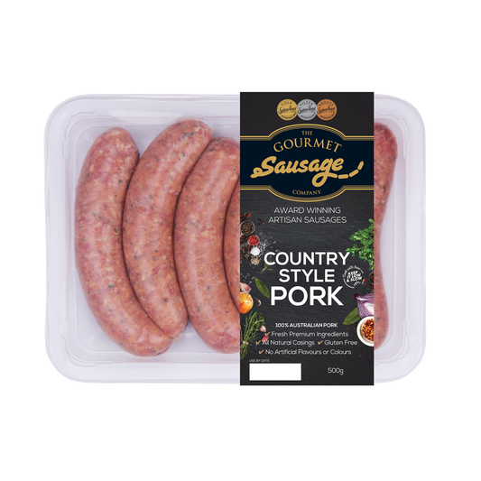 The Gourmet Sausage Country Style Pork Sausage 500g