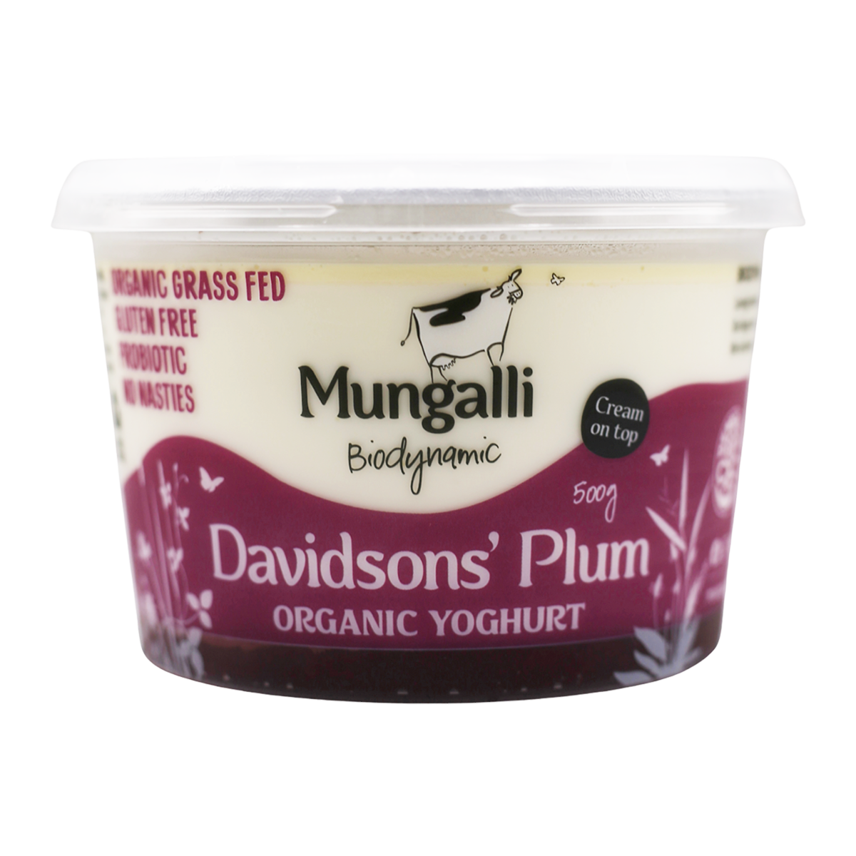 Mungalli Creek Dairy Organic Yogurt Davidson's Plum 500g