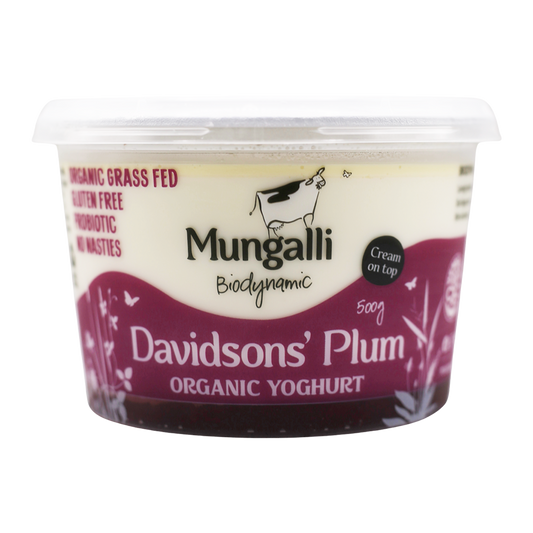 Mungalli Creek Dairy Organic Yogurt Davidson's Plum 500g