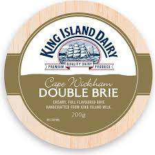 King Island Dairy Cape Wickham Double Brie Cheese 200g
