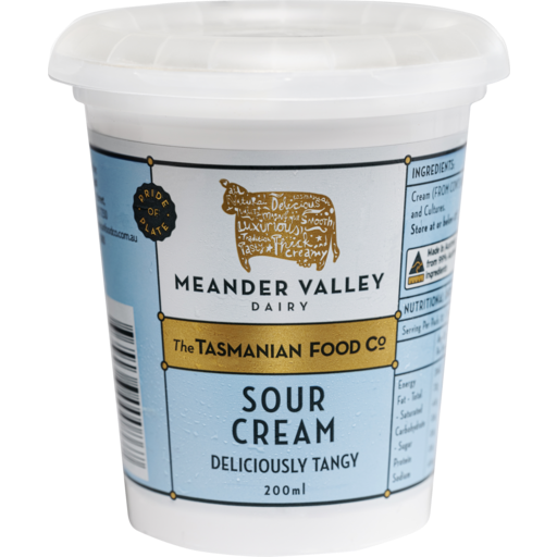 Meander Valley Dairy Sour Cream 200ml