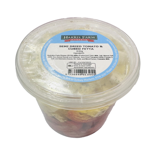 Harris Farm Semi Dried Tomato and Cubed Fetta 630g