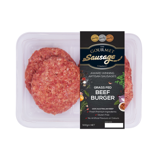 The Gourmet Sausage Beef Burgers 500g