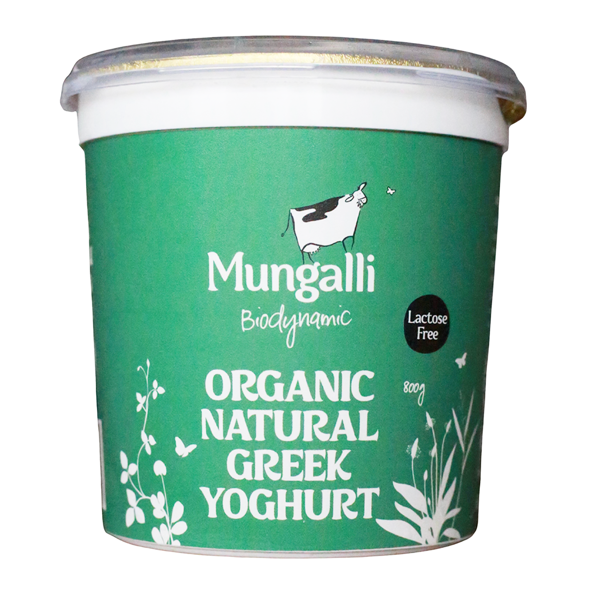 Mungalli Creek Dairy Organic Yogurt Natural Greek 800g