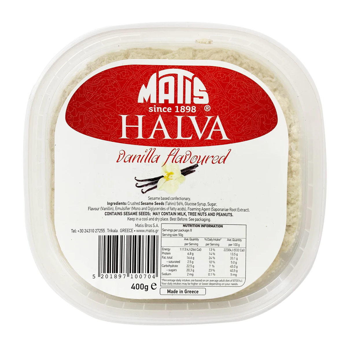 Matis Halva Vanilla 400g | Buy Online | Harris Farm Markets