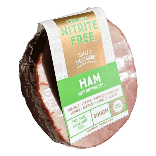 Uncle Smallgoods Nitrate Free Half Ham 500g