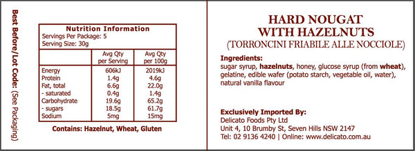 La Superiore Hazelnut Torroncini Bag