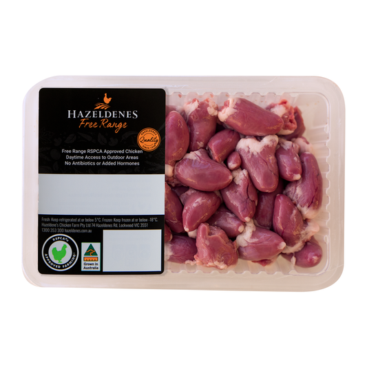 Hazeldenes Free Range Chicken Hearts 500g