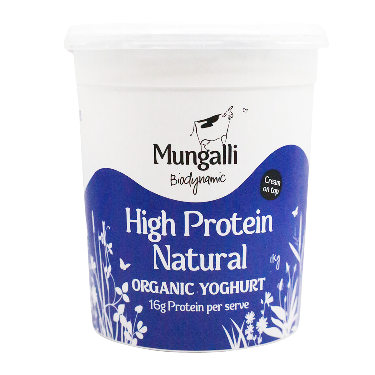 Mungalli Creek Dairy Organic Yogurt Natural High Protein 1kg