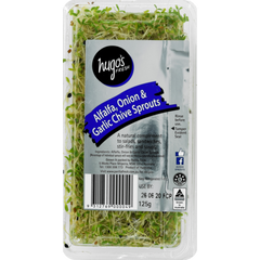 Hugo's Alfalfa, Onion and Garlic Chive Sprouts 125g