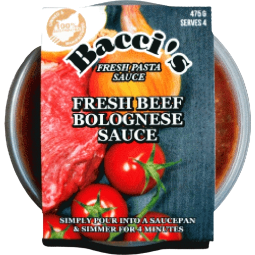 Baccis Pasta Sauce Bolognese 475g