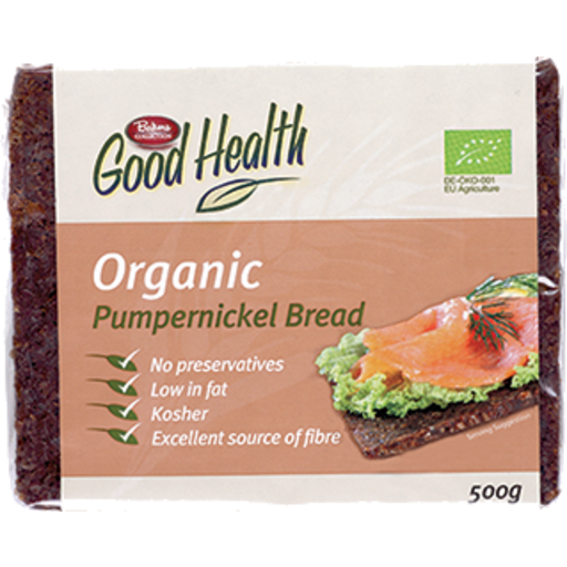 Bakers Collection Good Health Organic Pumpernickel Bread 500g