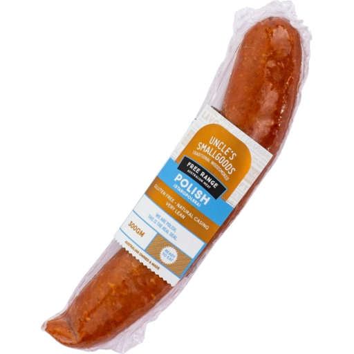 Uncle's Smallgoods Nitrite Free Polish Snag 220g