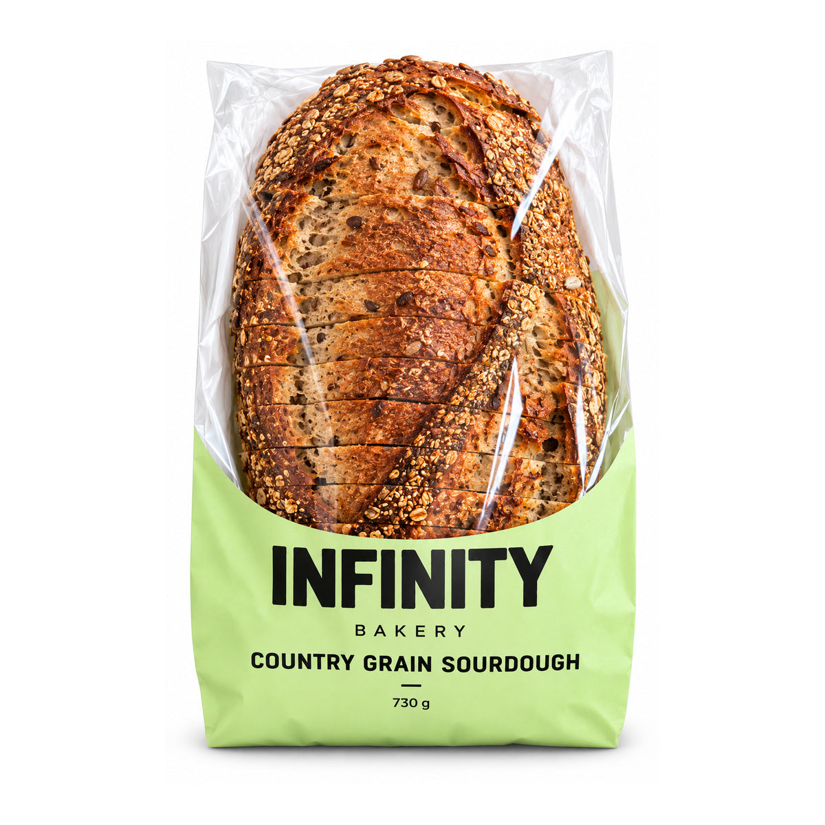 Infinity Bakery Country Grain Sliced Sourdough 730g