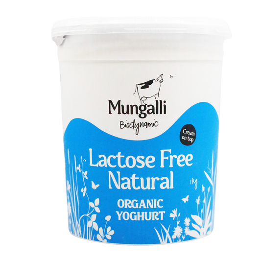 Mungalli Creek Dairy Organic Yogurt Natural Lactose Free 1kg