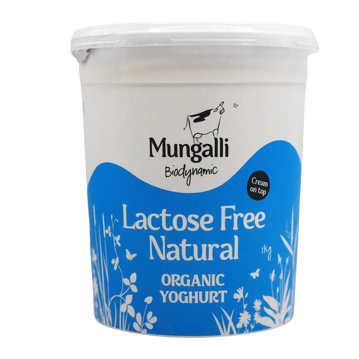 Mungalli Creek Dairy Organic Yogurt Natural Lactose Free 1kg