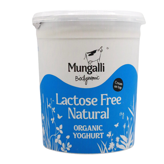 Mungalli Creek Dairy Organic Yogurt Natural Lactose Free 1kg