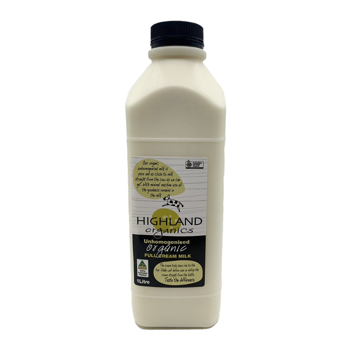 Highland Jersey Full Cream Organic Milk 1L
