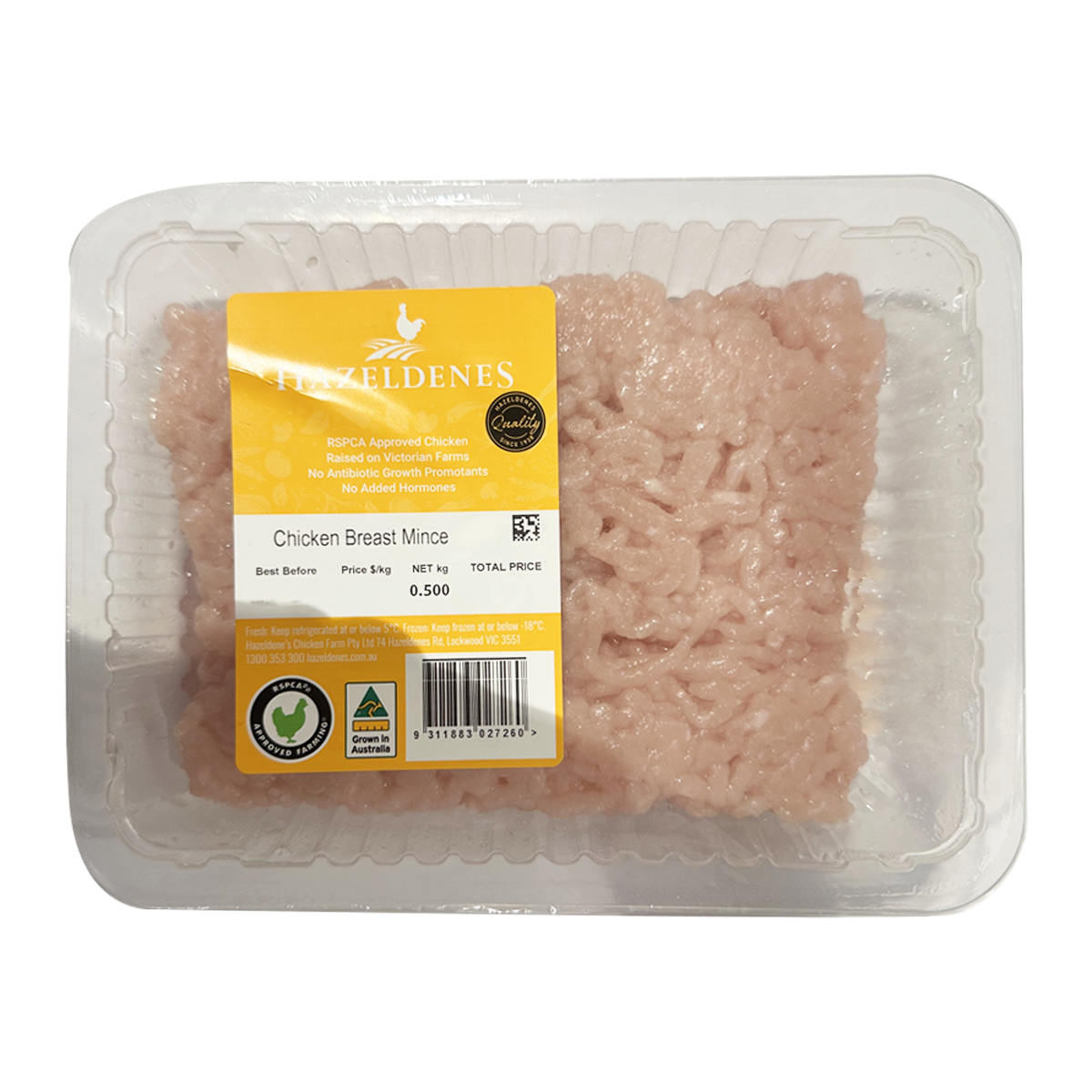Hazeldenes RSPCA Chicken Breast Mince 500g