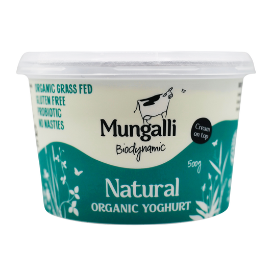 Mungalli Creek Dairy Organic Yogurt Natural 500g
