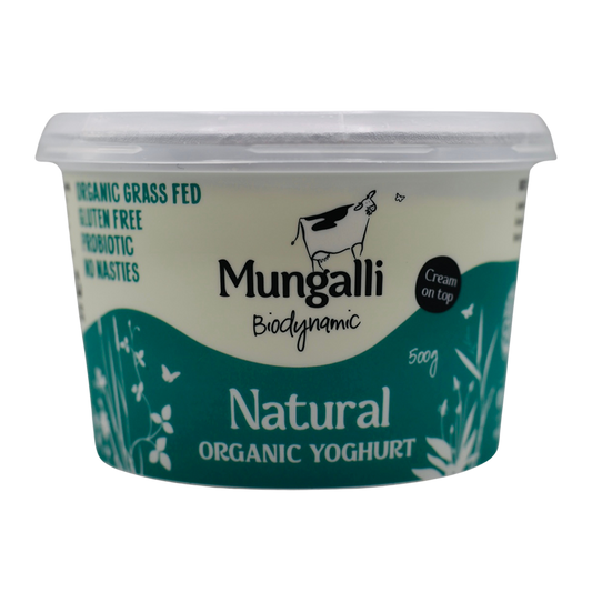 Mungalli Creek Dairy Organic Yogurt Natural 500g