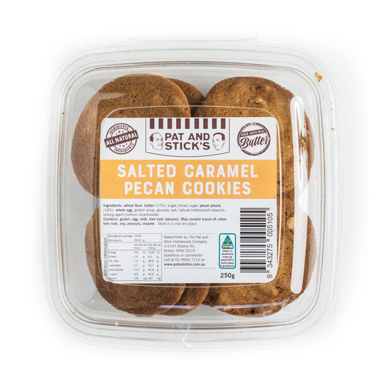 Pat and Stick's Salted Caramel Pecan Cookies 200g