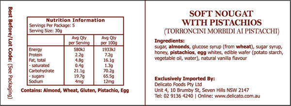 La Superiore Pistachio Torroncini Bag 150g