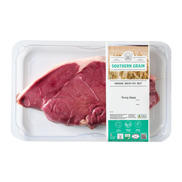 Southern Grain Premium Grain Fed Beef MB2 Rump Steak 250-500g