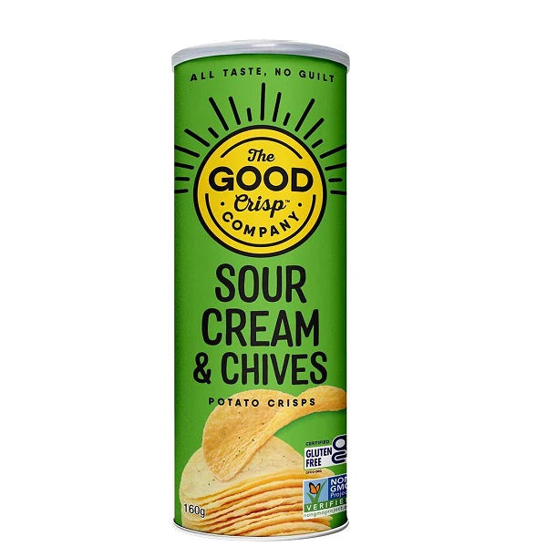 The Good Crisps Sour Cream and Chives 160g