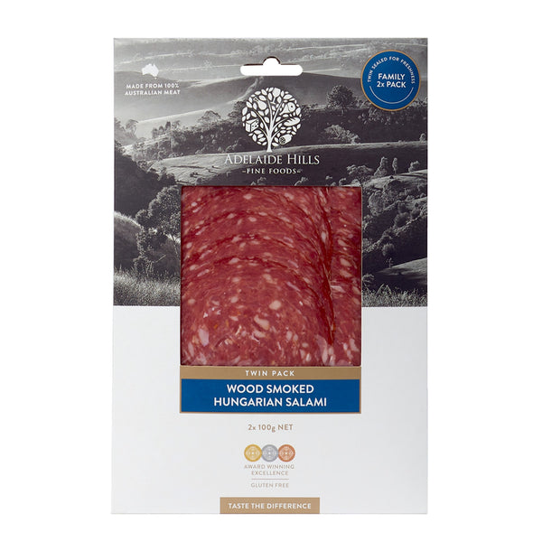 Adelaide Hills Hungarian Salami Twin Pack 200g