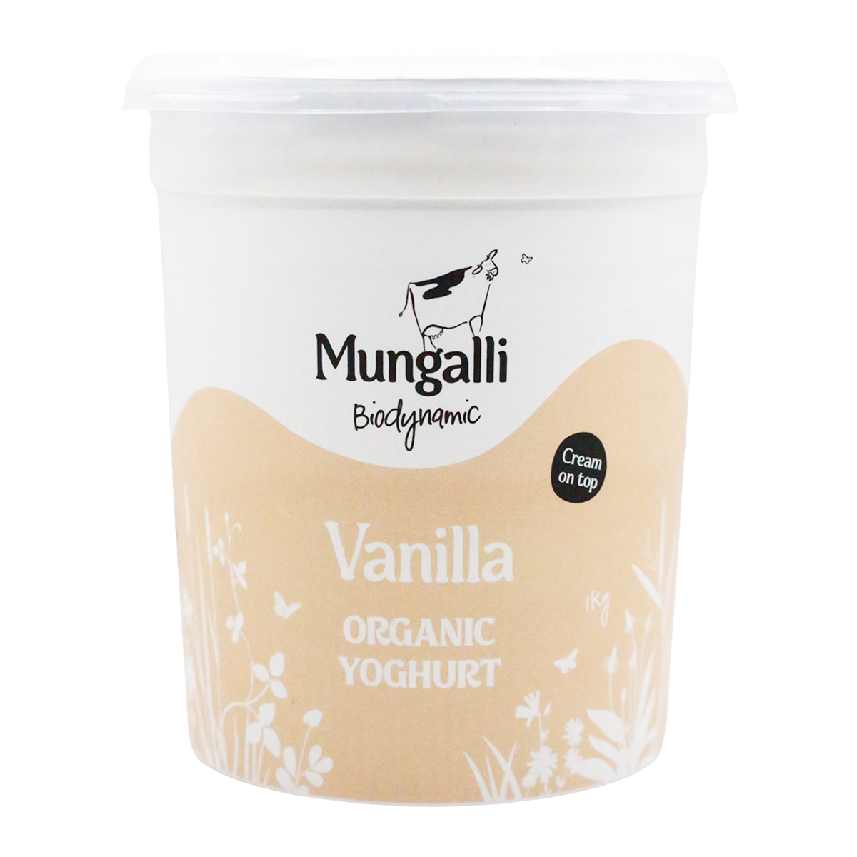 Mungalli Creek Dairy Organic Yogurt Vanilla 1kg
