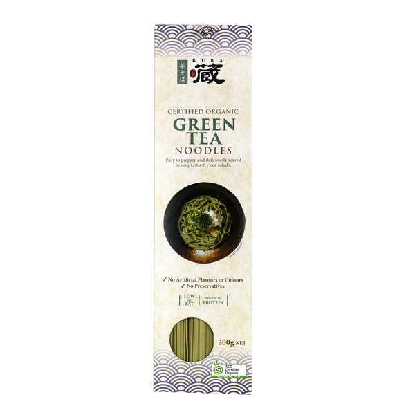 Kura Organic Green Tea Noodles 200g Harris Farm Markets