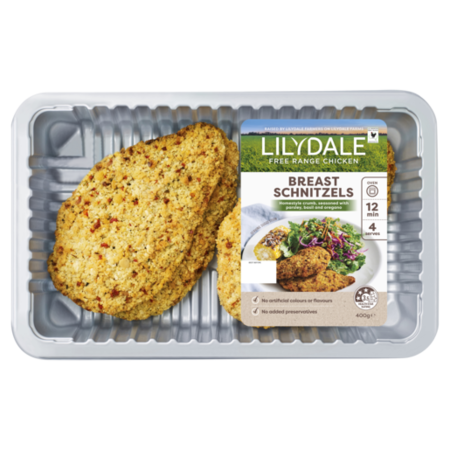 Lilydale Chicken Schnitzel 400g