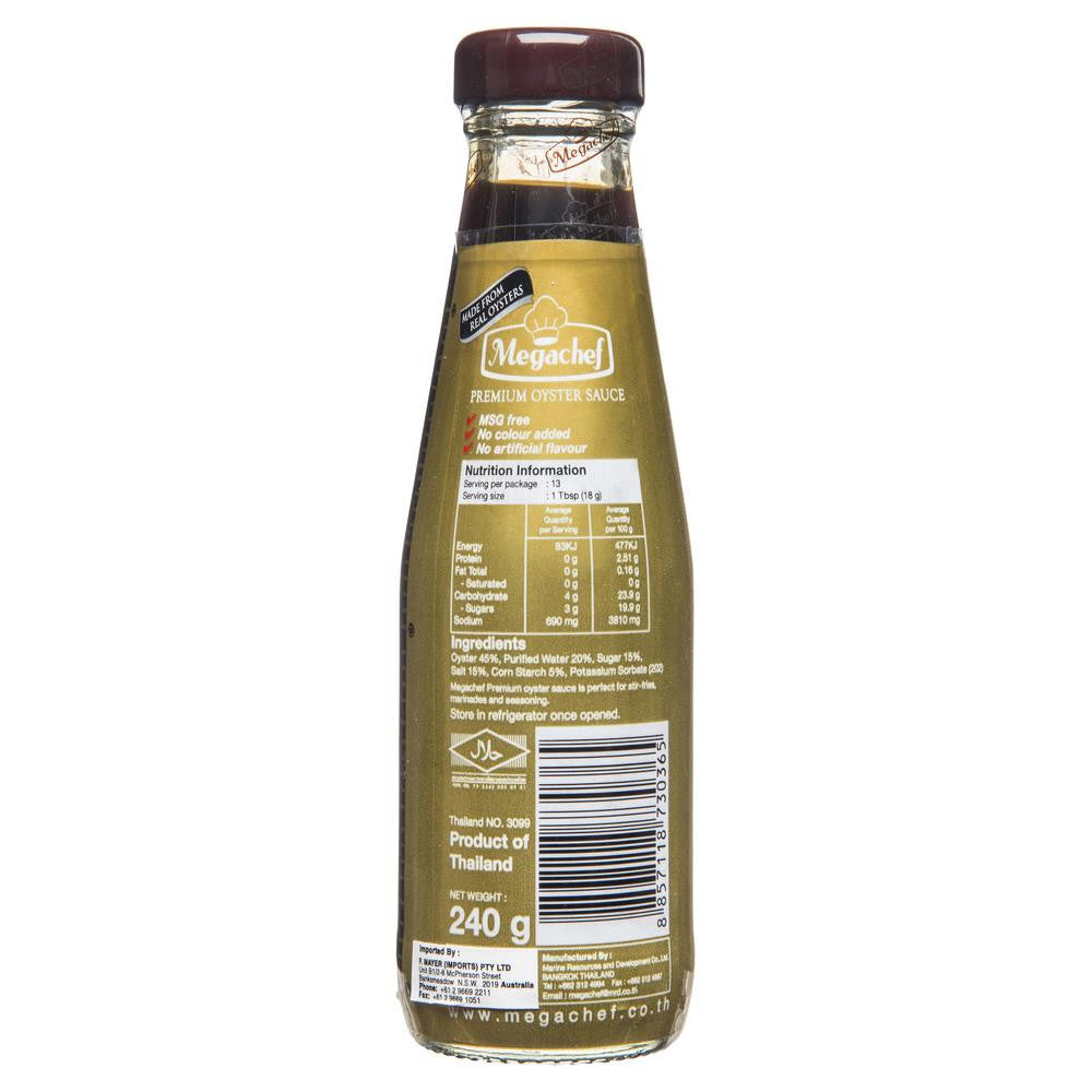 Mega Chef Premium Oyster Sauce 240g , Grocery-Asian - HFM, Harris Farm Markets
 - 2