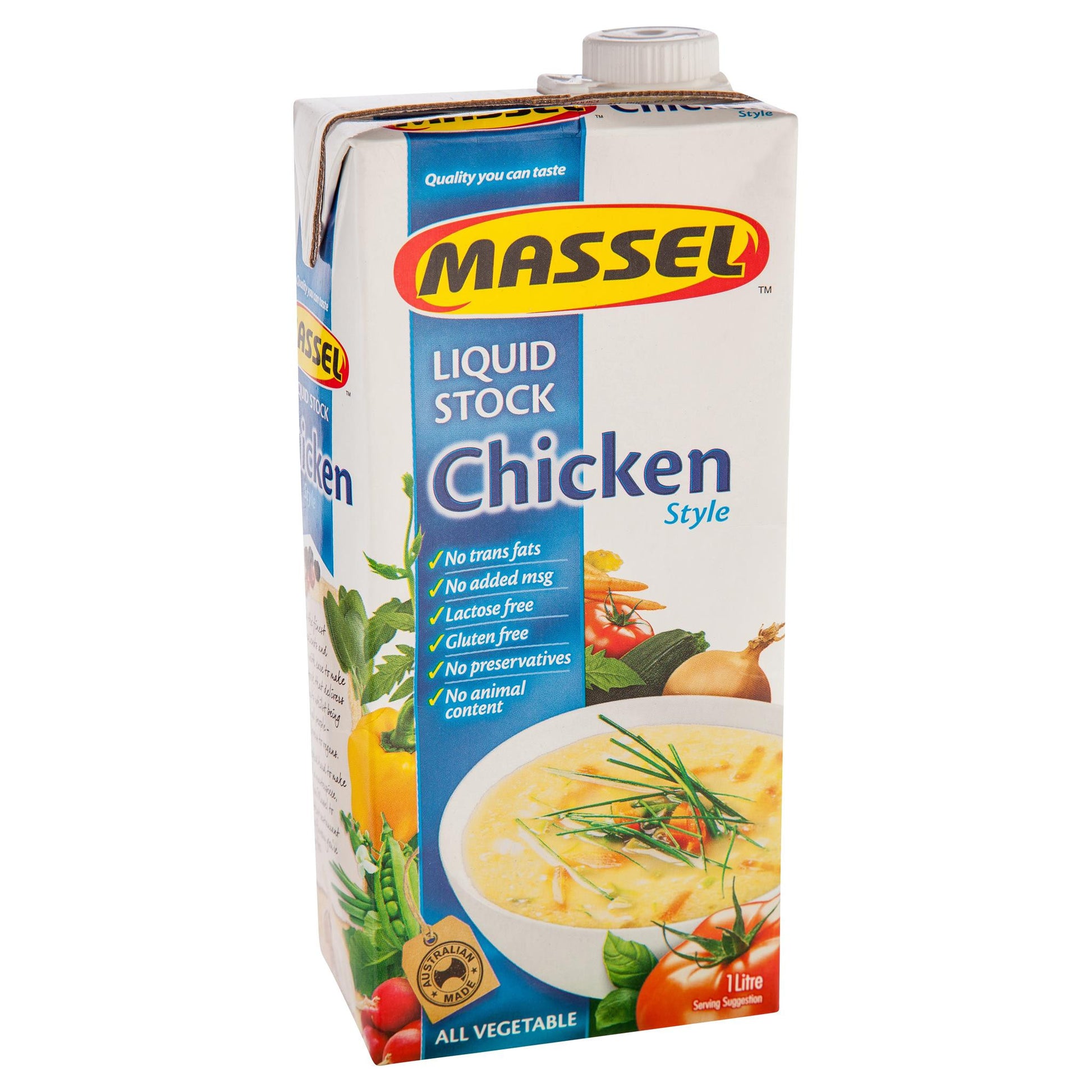 Massel Chicken Stock Liquid 1l , Grocery-Cooking - HFM, Harris Farm Markets
 - 2