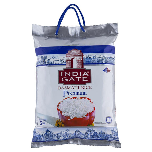 India Gate Basmati Rice Premium 5kg , Grocery-Asian - HFM, Harris Farm Markets
 - 1