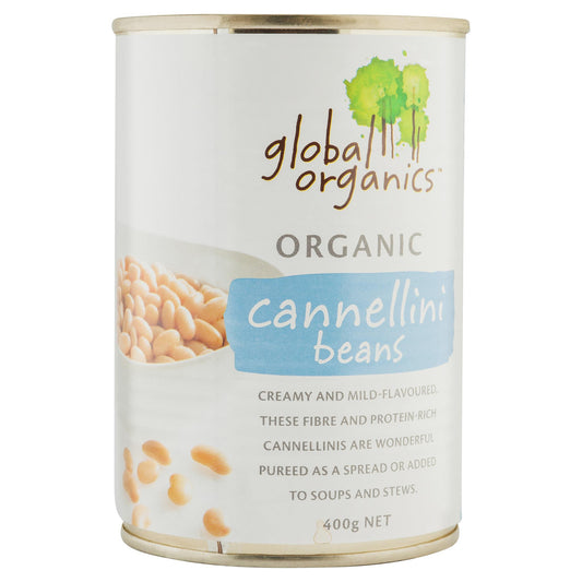 Global Organic Cannelini 400g , Grocery-Can Veg - HFM, Harris Farm Markets
 - 1