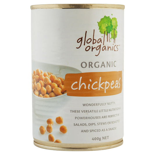 Global Organic Chickpeas 400g , Grocery-Can Veg - HFM, Harris Farm Markets
 - 1