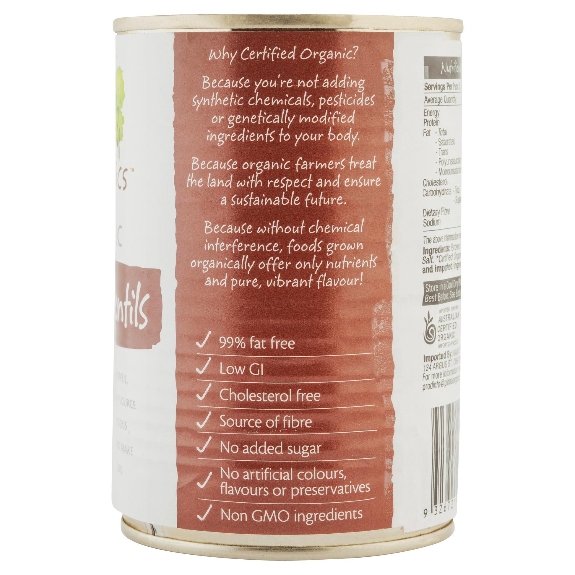 Global Organic Lentils 400g , Grocery-Condiments - HFM, Harris Farm Markets
 - 2