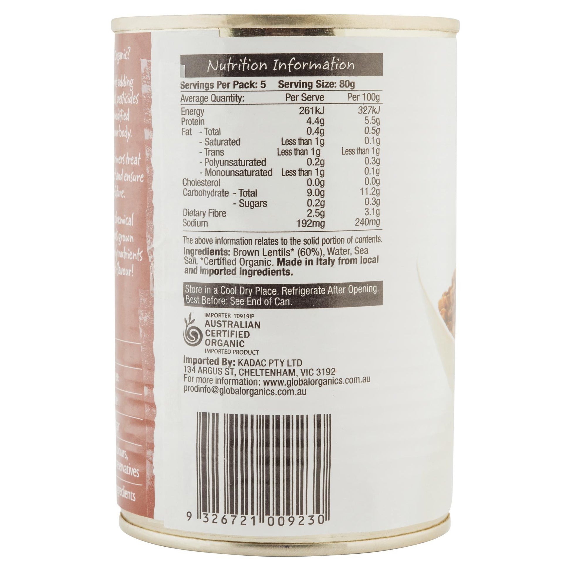Global Organic Lentils 400g , Grocery-Condiments - HFM, Harris Farm Markets
 - 3
