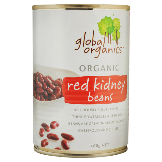 Global Organic Red Kidney Beans 400g , Grocery-Can Veg - HFM, Harris Farm Markets
 - 1